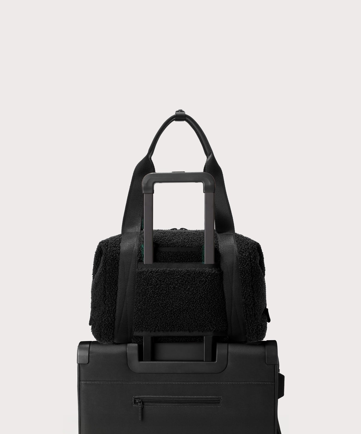 Landon Carryall in Onyx Shearling , Medium