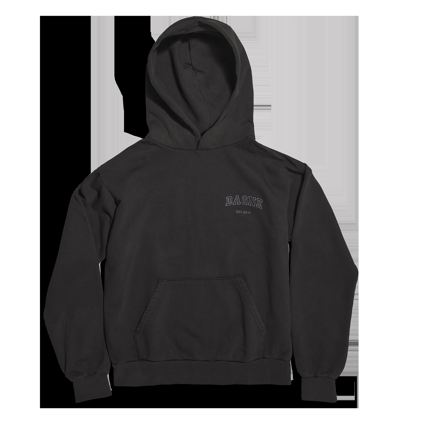 Varsity Logo Hoodie in Onyx, 2X