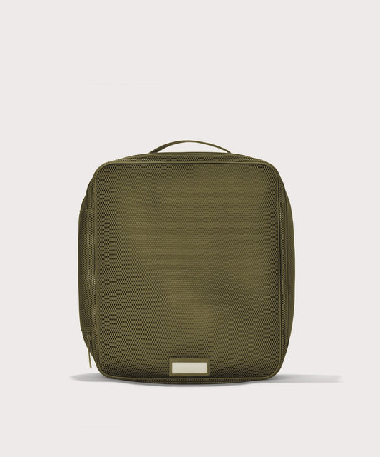 Roma Packing Cube in Dark Moss Air Mesh, Extra Large