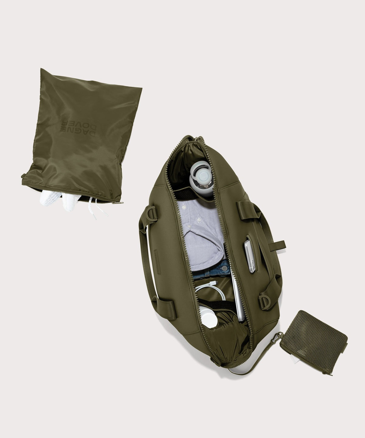 Landon Carryall in Dark Moss, Large