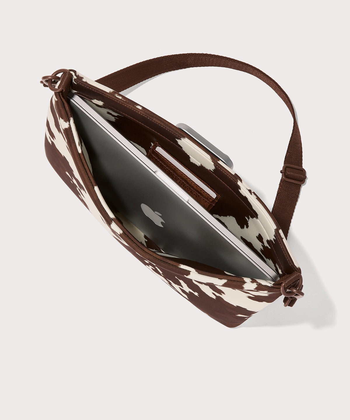 Reid Computer Sling in Cow Print, 14-inch