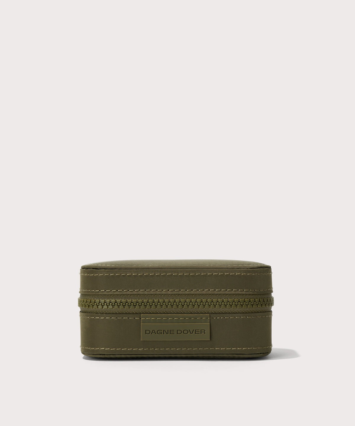 Frankie Jewelry Case in Dark Moss, Small