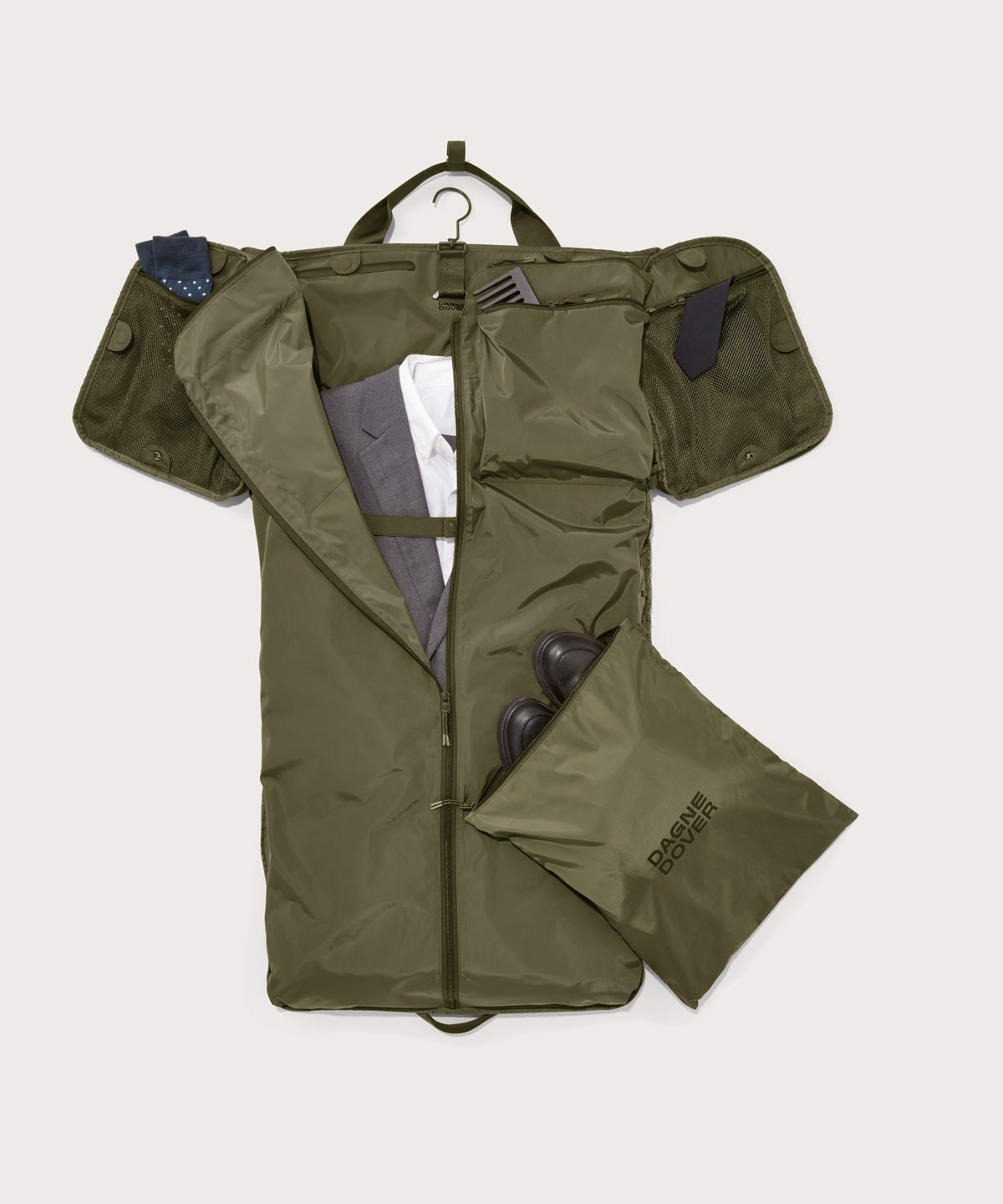 Monaco Garment Duffle in Dark Moss