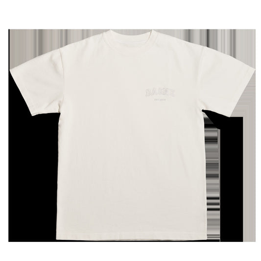 Varsity Logo T-shirt in Moonbeam, Large