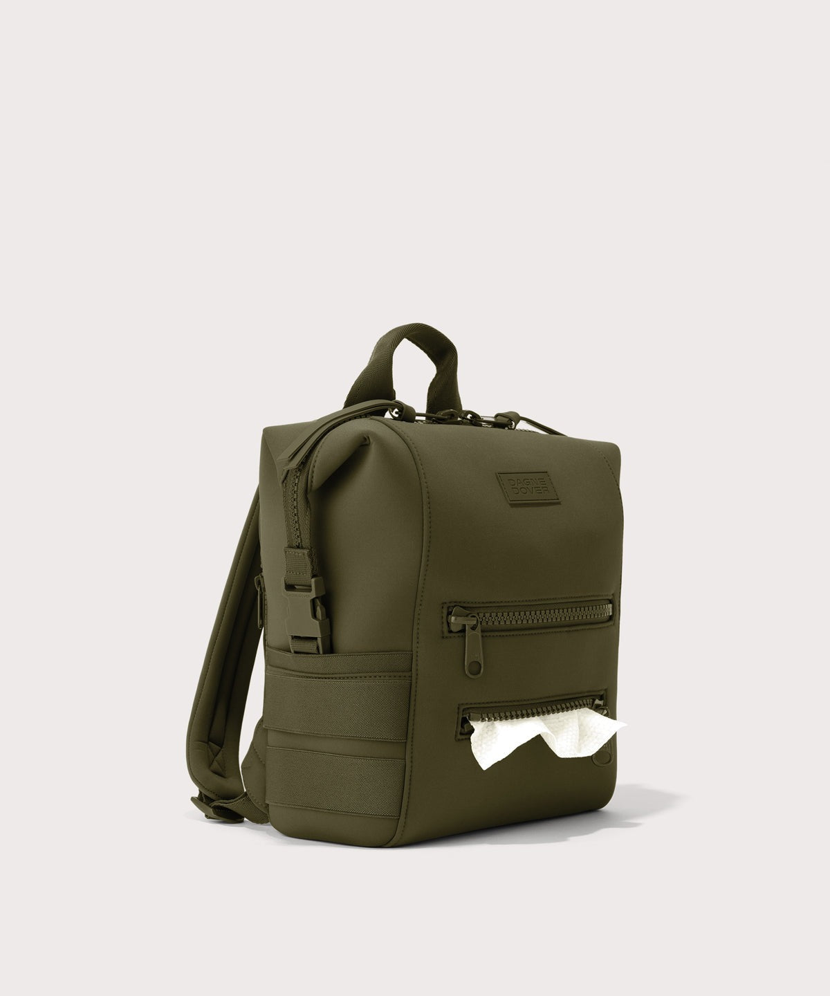 Indi Diaper Backpack in Dark Moss, Small