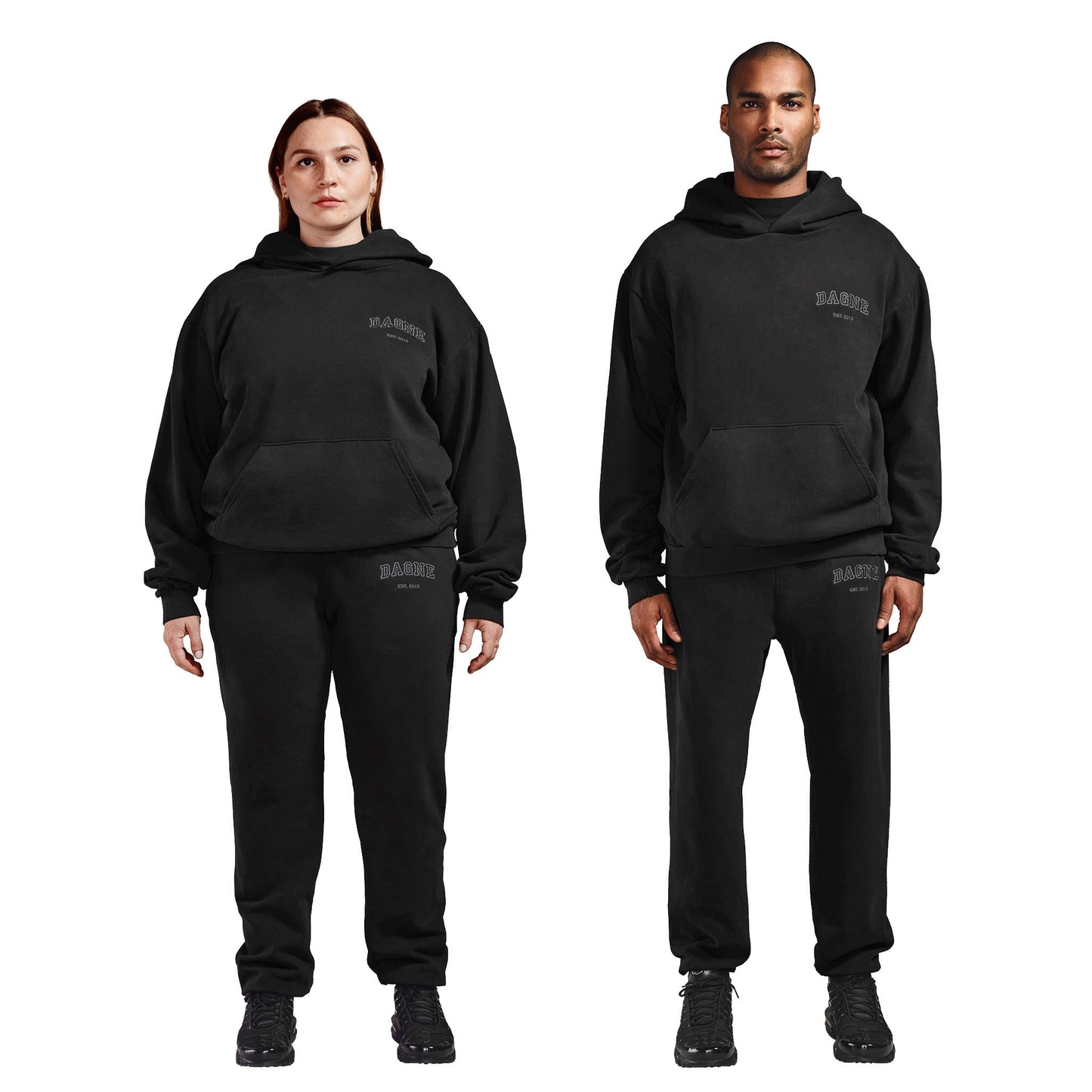 Varsity Logo Hoodie in Onyx, 4X