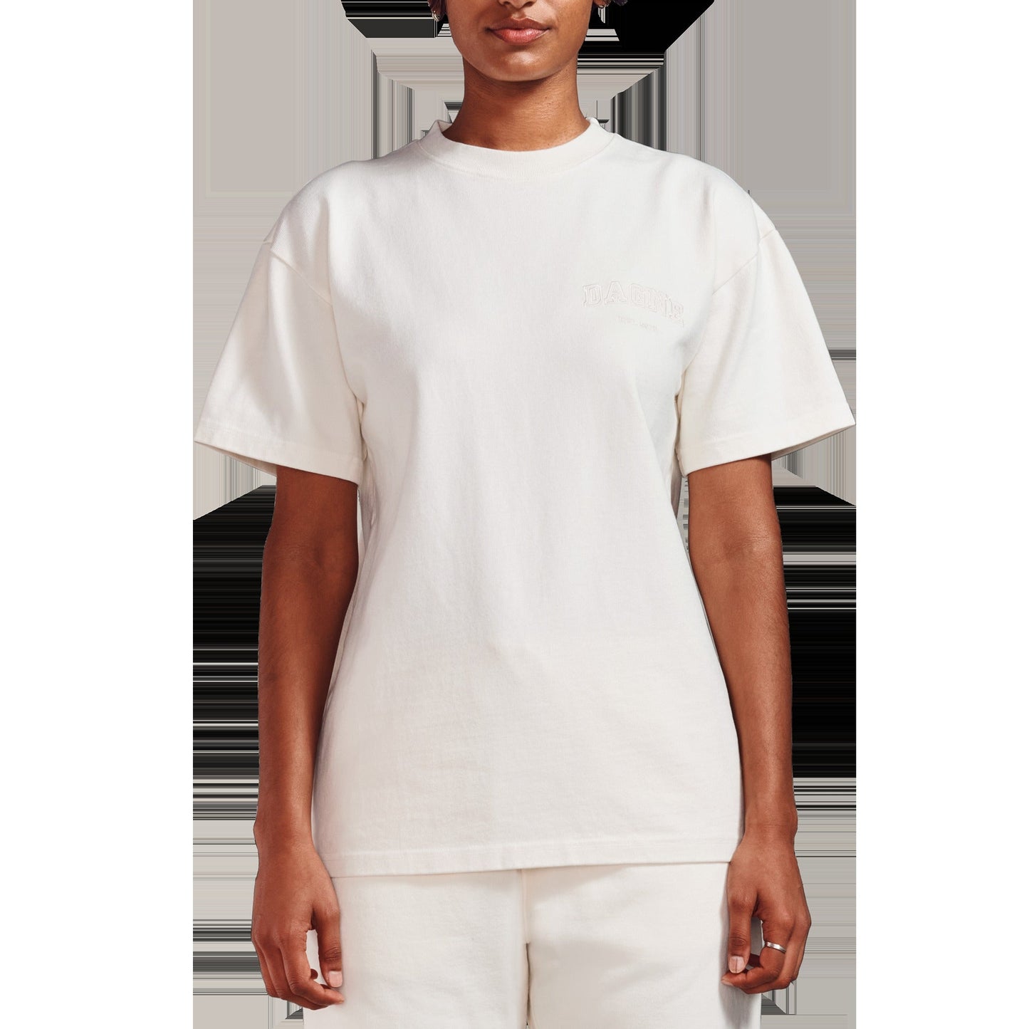 Varsity Logo T-shirt in Moonbeam, XL