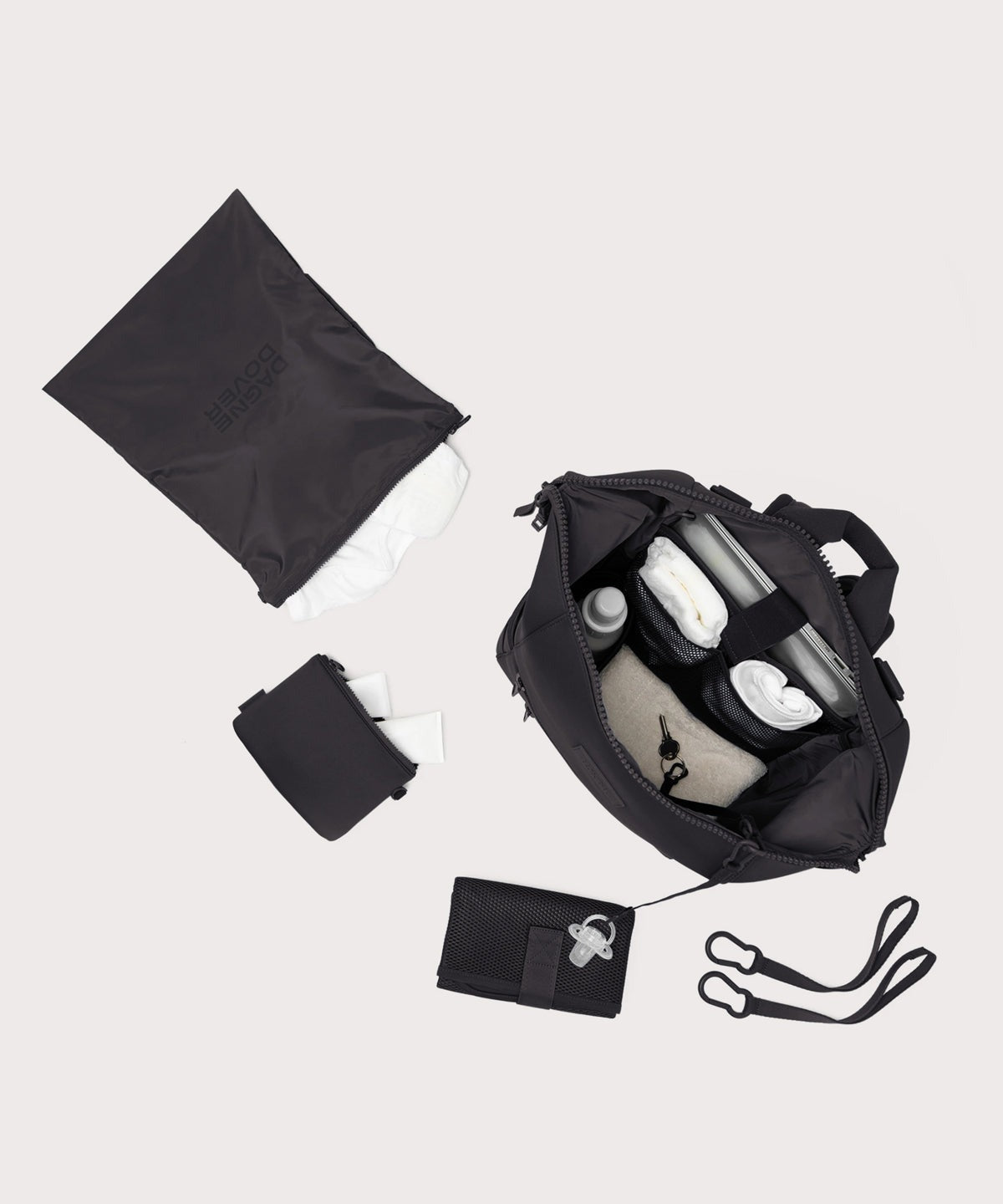 Indi Diaper Backpack in Onyx, Large