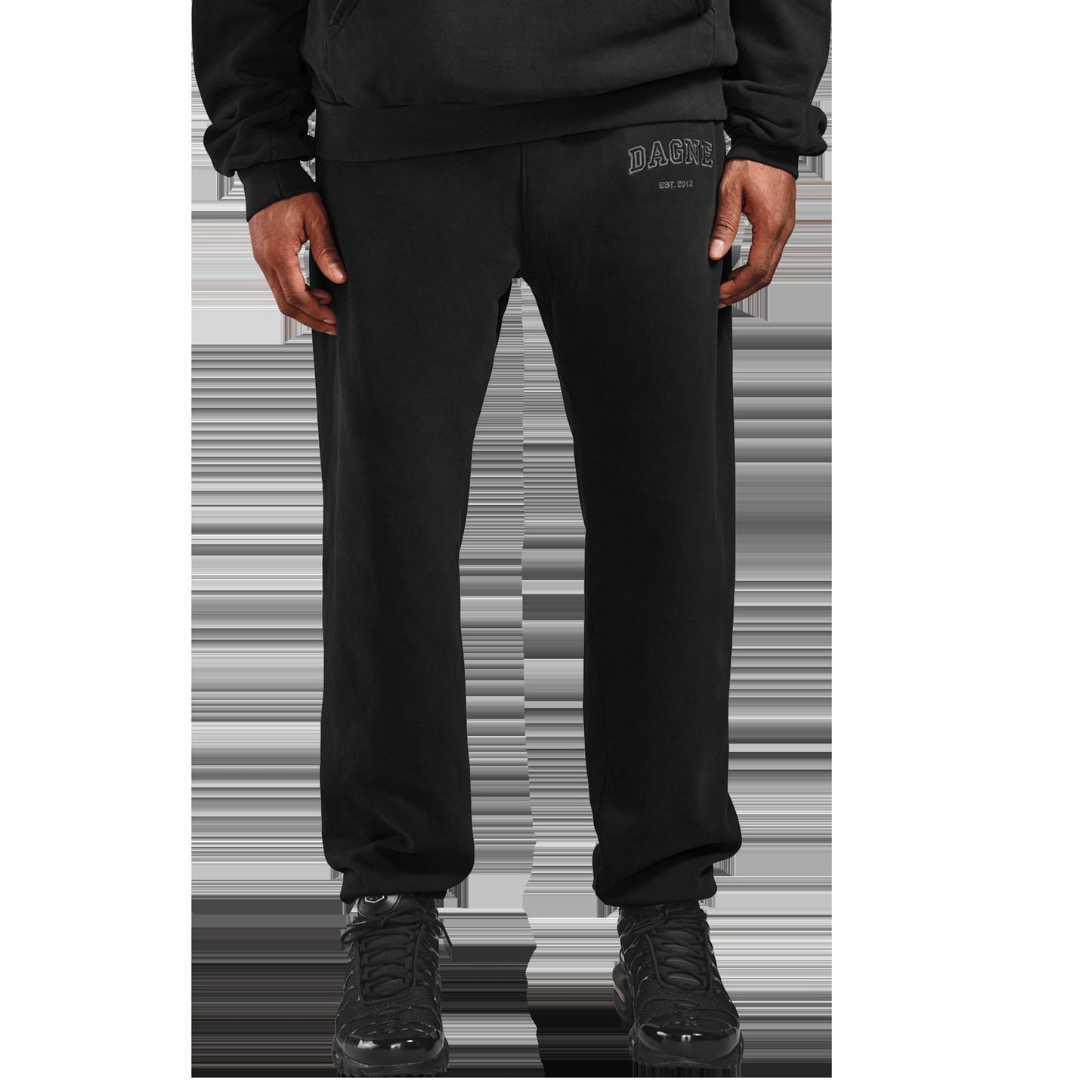 Varsity Logo Sweatpants in Onyx, XS