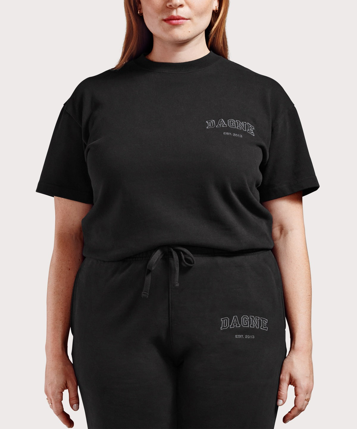 Varsity Logo T-shirt in Onyx, 3X