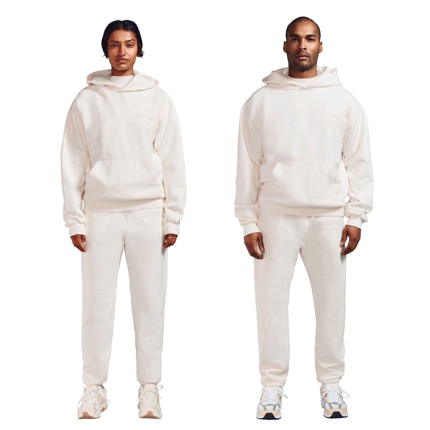 Varsity Logo Hoodie in Moonbeam, 3X