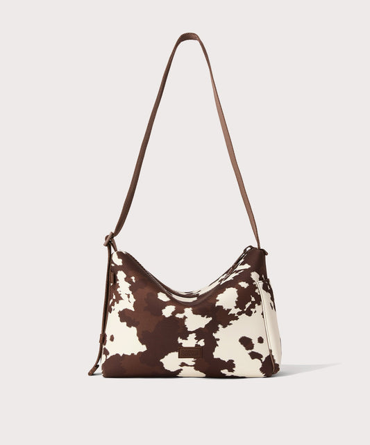 Rue Shoulder Bag in Cow Print