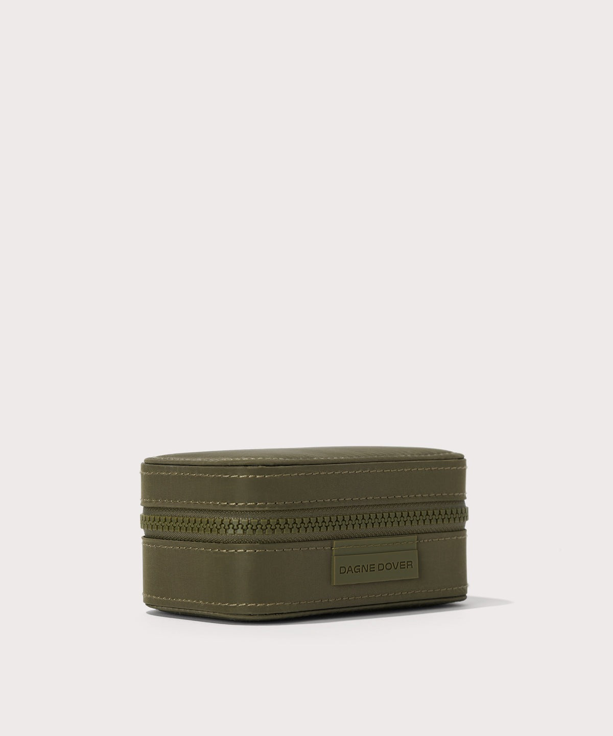 Frankie Jewelry Case in Dark Moss, Small