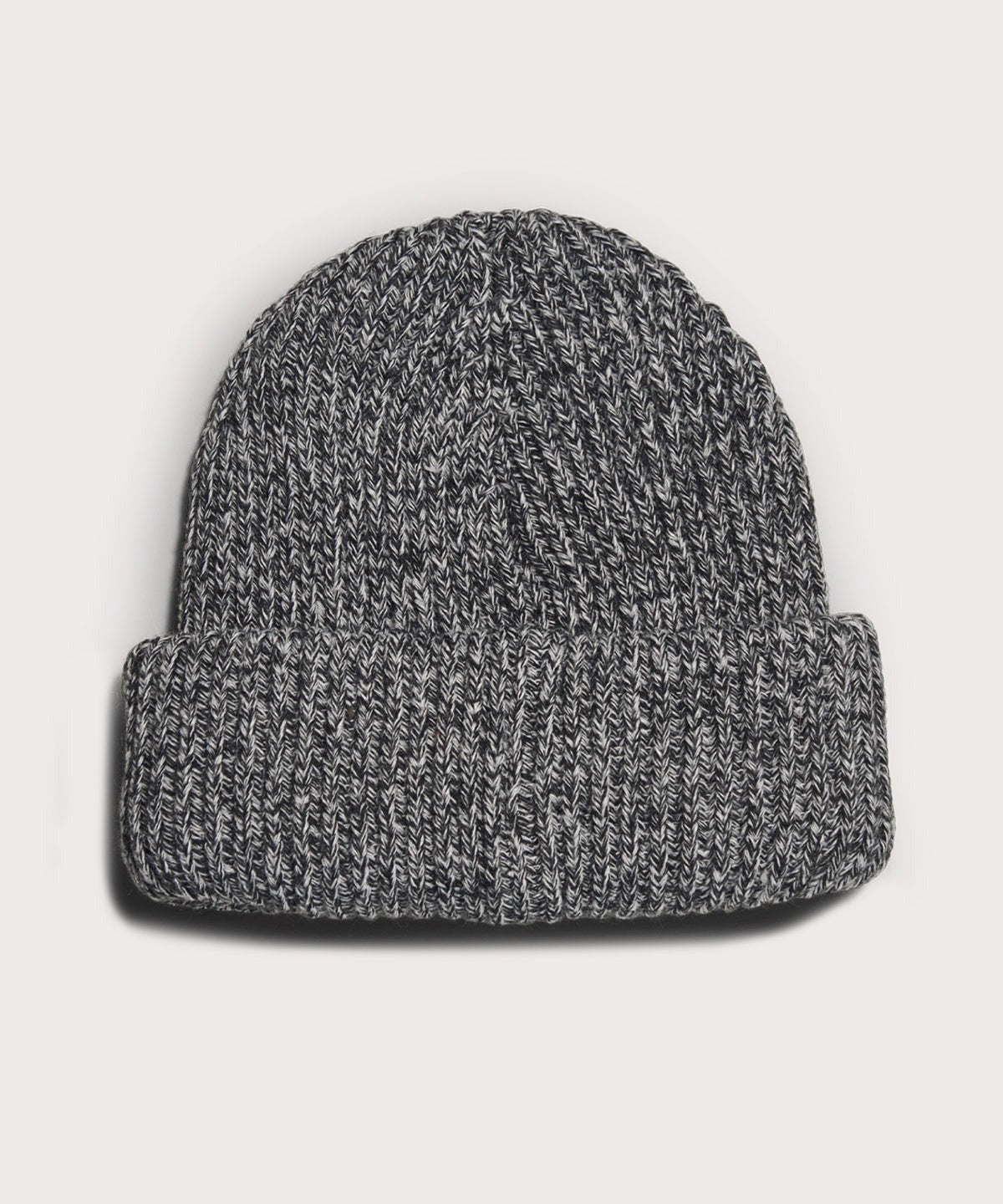 Chunky Knit Beanie in Onyx Marble
