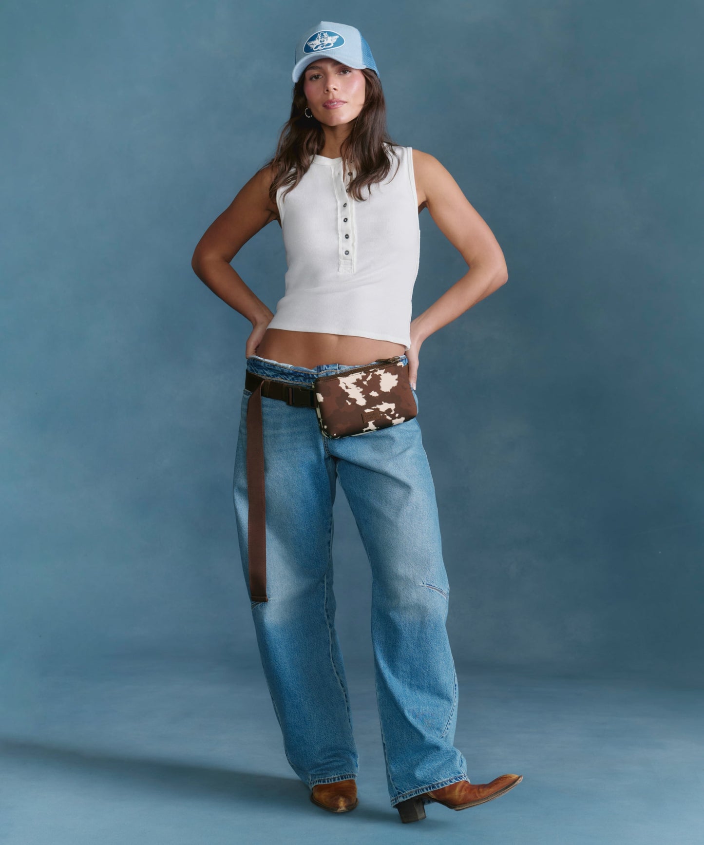 Bennie Sling in Cow Print