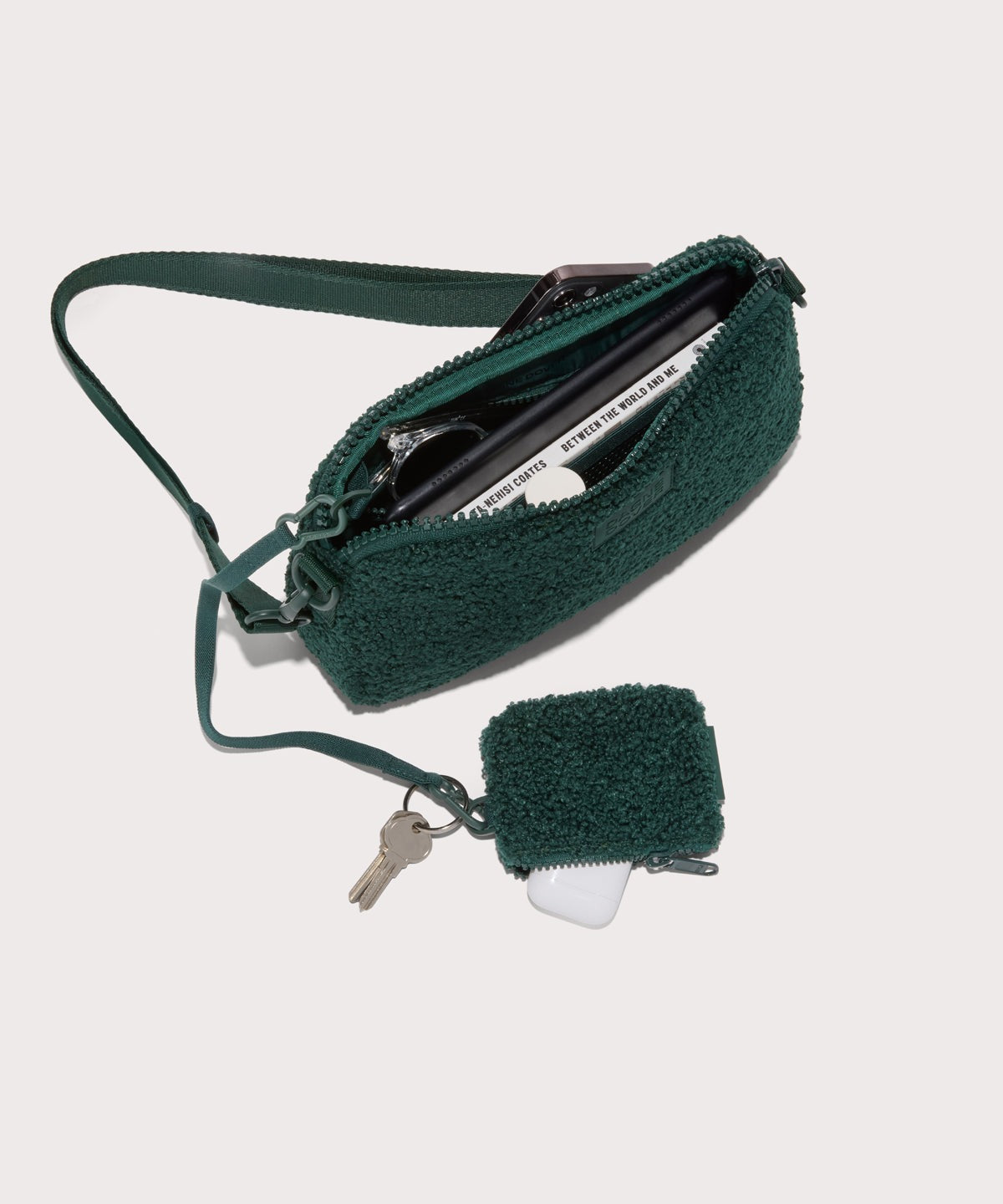 Nora Shoulder Bag in Cypress Shearling