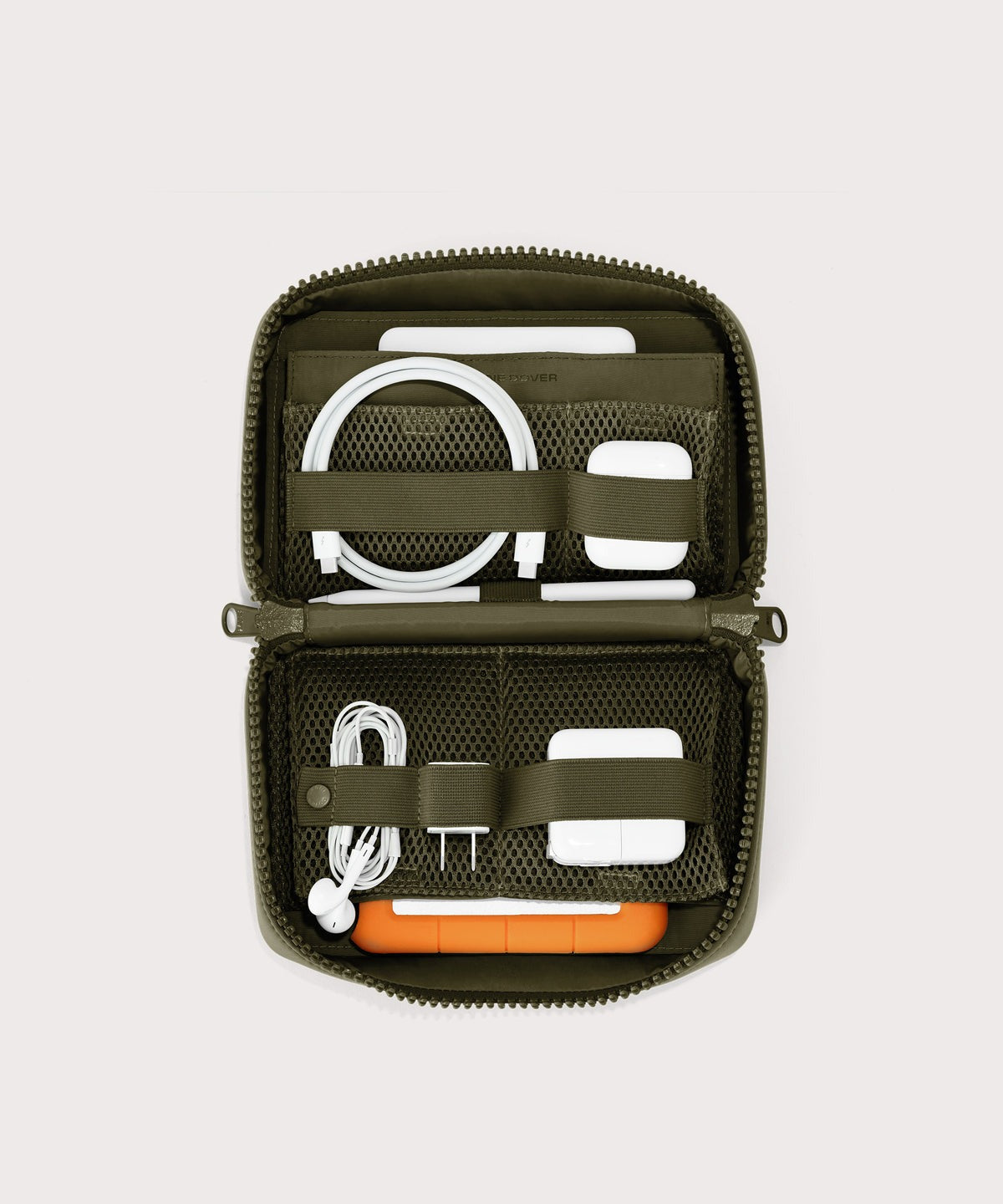 Arlo Tech Organizer in Dark Moss, Large