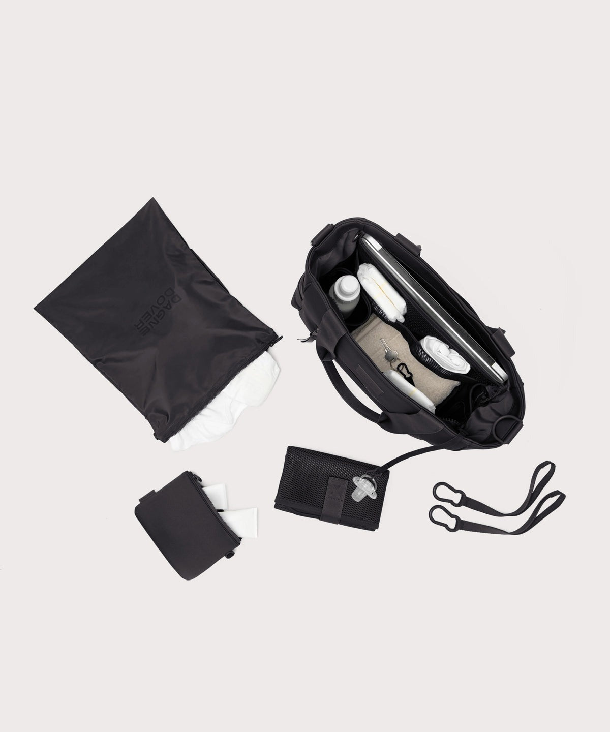 Wade Diaper Tote in Onyx