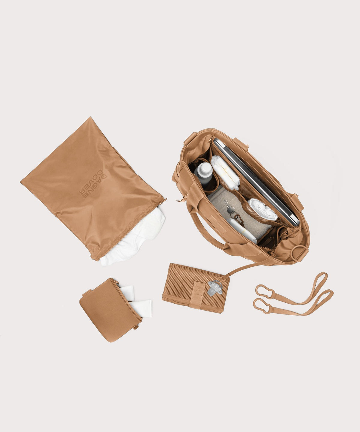 Wade Diaper Tote in Camel
