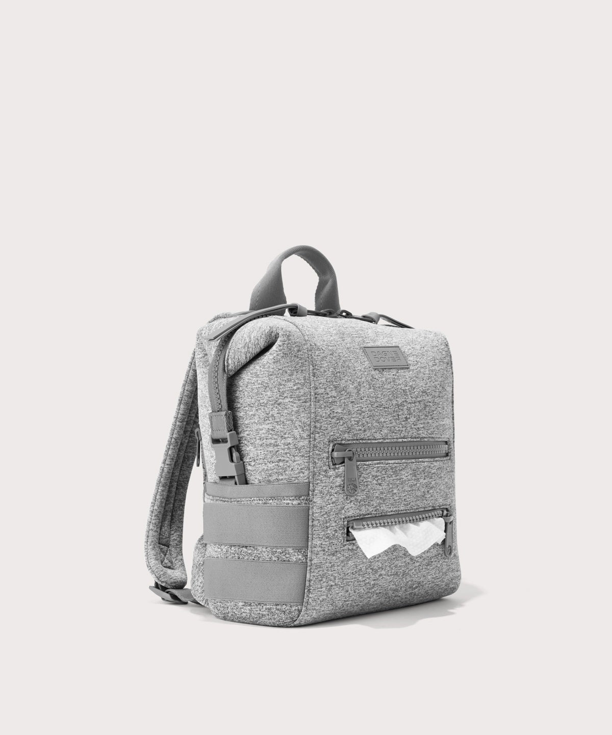 Indi Diaper Backpack in Heather Grey, Small