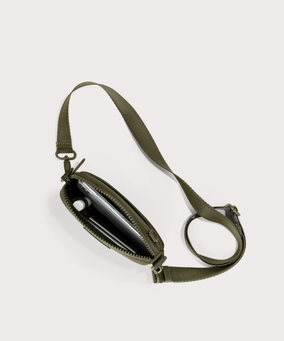 Mara Phone Sling in Dark Moss