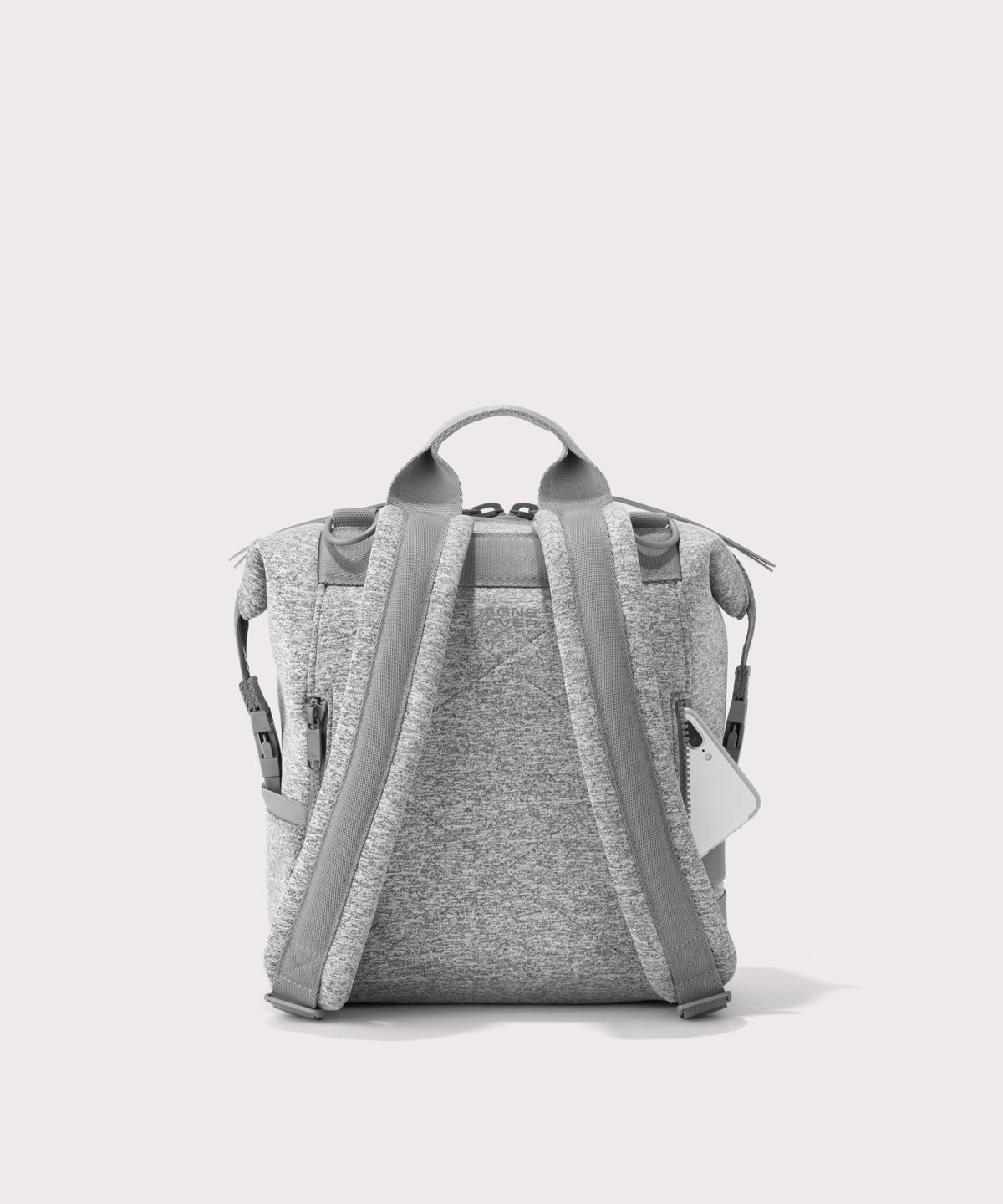 Indi Diaper Backpack in Heather Grey, Small