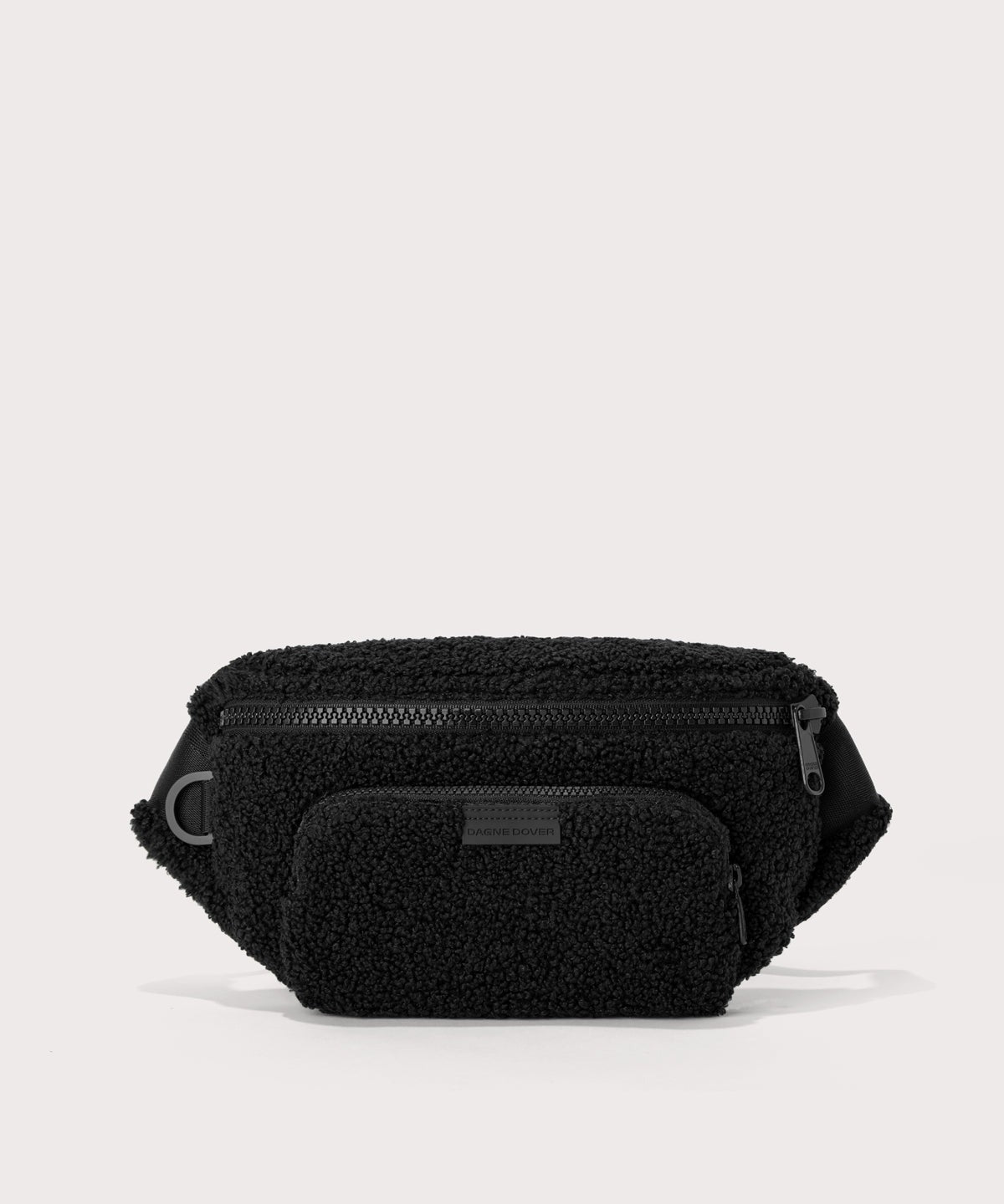 Jax Large Fanny Pack in Onyx Shearling