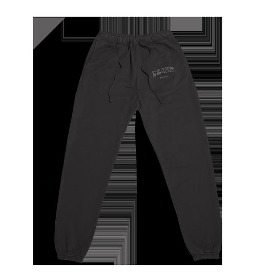 Varsity Logo Sweatpants in Onyx, XS