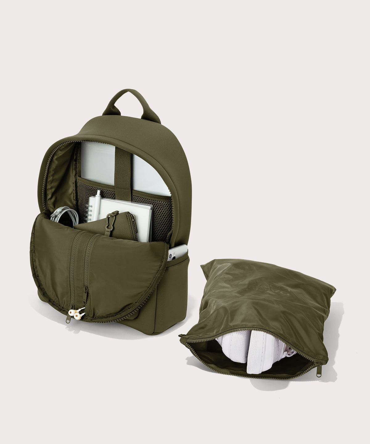 Dakota Backpack in Dark Moss, Medium