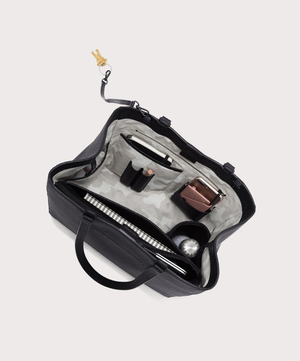 Allyn Tote in Onyx, Large