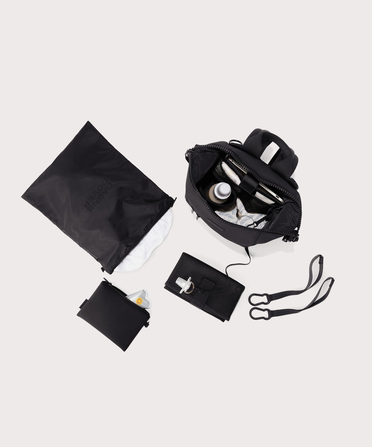 Indi Diaper Backpack in Onyx, Small