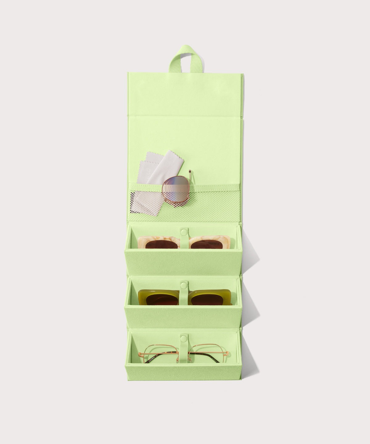 Remi Glasses Case in Matcha Latte