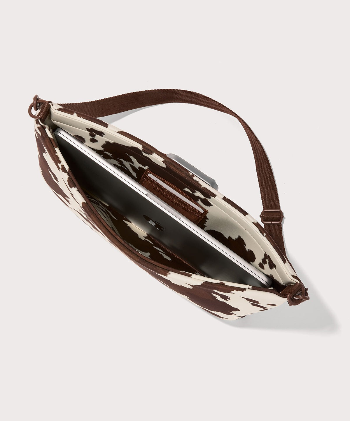 Reid Computer Sling in Cow Print, 16-inch