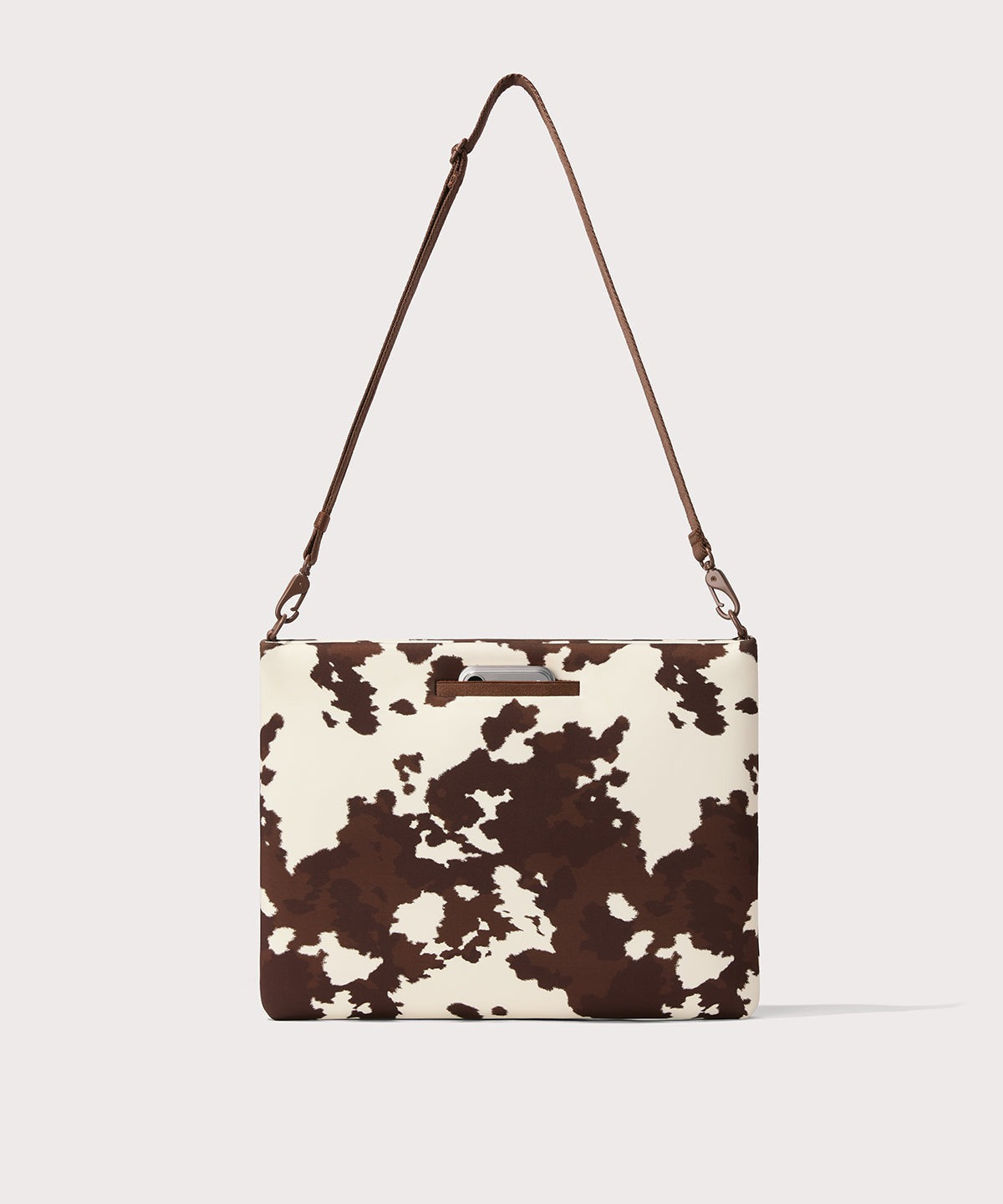 Reid Computer Sling in Cow Print, 16-inch